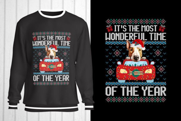 Bull Terrier Dog Christmas Ugly Sweater: Design Review
