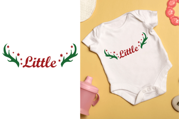Christmas Family SVG Little Rindeer Graphics for T-Shirt Designs