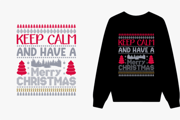 Christmas Ugly Sweater Graphics for T-Shirt Designs