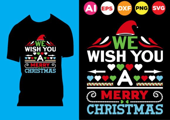 CRISTMAS T-SHIRT VECTOR DESIGN Graphics & Print Templates
