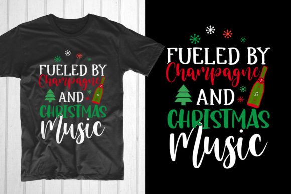 Fueled by Champagne and Christmas Music Graphics Review