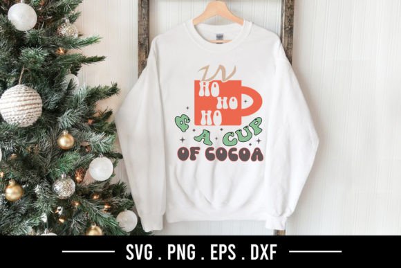 Ho Ho Ho a Cup of Cocoa Cute SVG