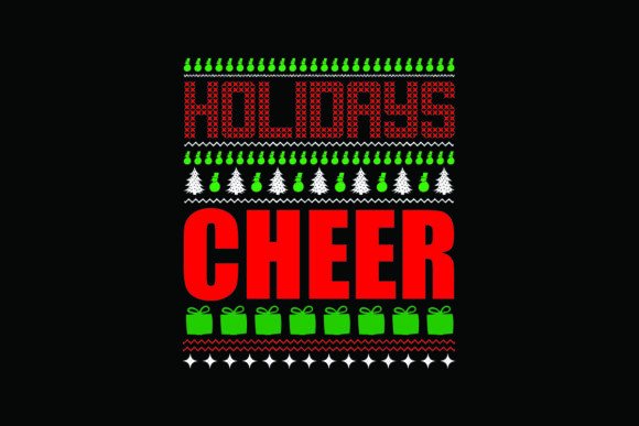 Holidays Cheer Graphics for T-Shirt Designs & Crafts