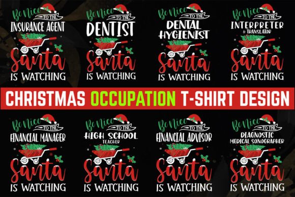 Occupation Christmas T-Shirt Design Review for Graphics Pros